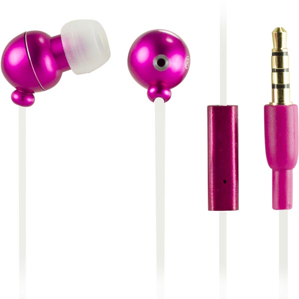 STREETZ HL122 iPhone In-ear Headphones, Pink